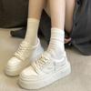 High-end Little White Shoes Women's 2025 New Thick-soled Heightening Women's Casual Board Shoes Spring and Autumn Muffin Sports Shoes