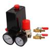 Air Compressor Pressure Switch 0~180PSI Union Ball Valve Kit Replacement Parts Accessories