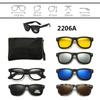 Clip On Sun Glasses Women Driving Eyewear 6 In 1 Polarized Hot Sale Clip High Quality Sunglasses Magnet Magnetic Unisex Travel Optical  Accessories