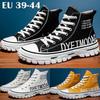 Fashion Versatile Men's High Top Canvas Shoes Breathable Comfortable Sneakers Casual Shoes Walking Shoes Hip Hop Sneakers for Teens