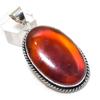 Natural Carnelian Gemstone 925 Sterling Silver Jewelry Pendant 2.36" Z2M17