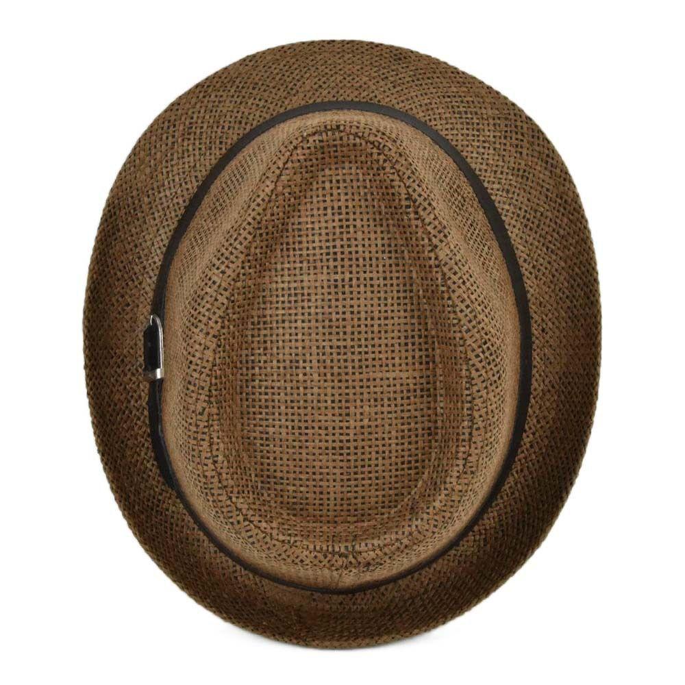 Fashion Beach Summer Unisex Cowboy Fedora Hat Sun Hat Straw Panama Cap Jazz Hat
