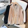 Spring and Autumn Women's Shirts Plus Size Shirt Jacket Tops Slim Casual Long-sleeved Shirt