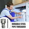 Integrated Internal External Pipe Threading Tool Rust-Resistant Multipurpose PVC Pipe Threader Electric Drill Accessory