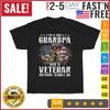 I'm A Dad Grandpa And A Veteran Nothing Scares Me Vintage T Shirt Men Women NEW