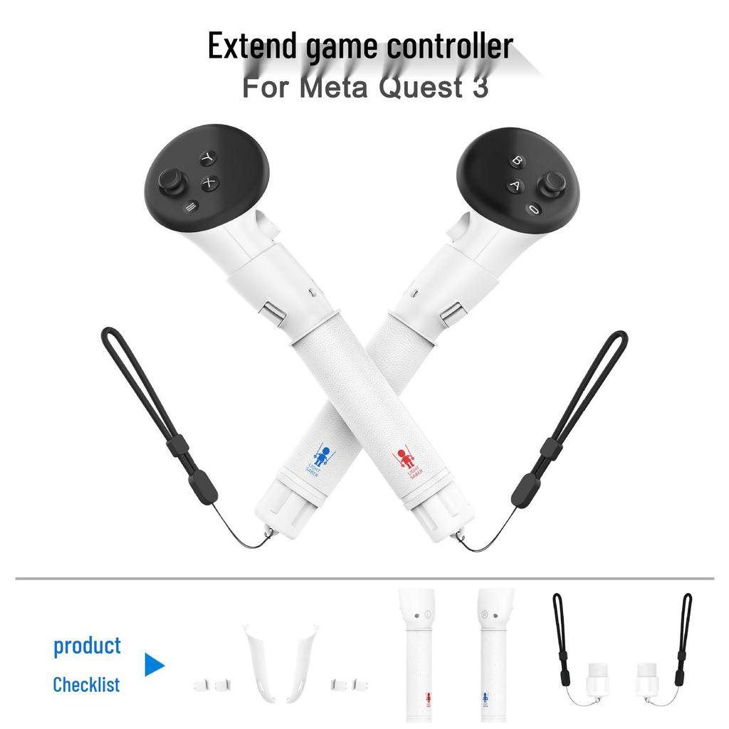 2-Section VR Lightsaber Golf Accessories for MetaQuest 3/Quest 3 Controllers