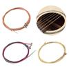 Acoustic Guitar Strings 6Pcs/Set Pure Copper Strings Steel Acoustic Ukulele Bass Wire For Acous A3J9