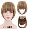 Fringe Bangs Synthetic Hair Extensions Clip In Bangs 6 Inch Short Straight Hairpiece Front Neat Bang Two Side Blonde