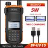 Professional Walkie Talkie Bf-uv10 1800mah Long Range Dual Band Two Way Cb Ham Radio Usb Charging Portable Interphone