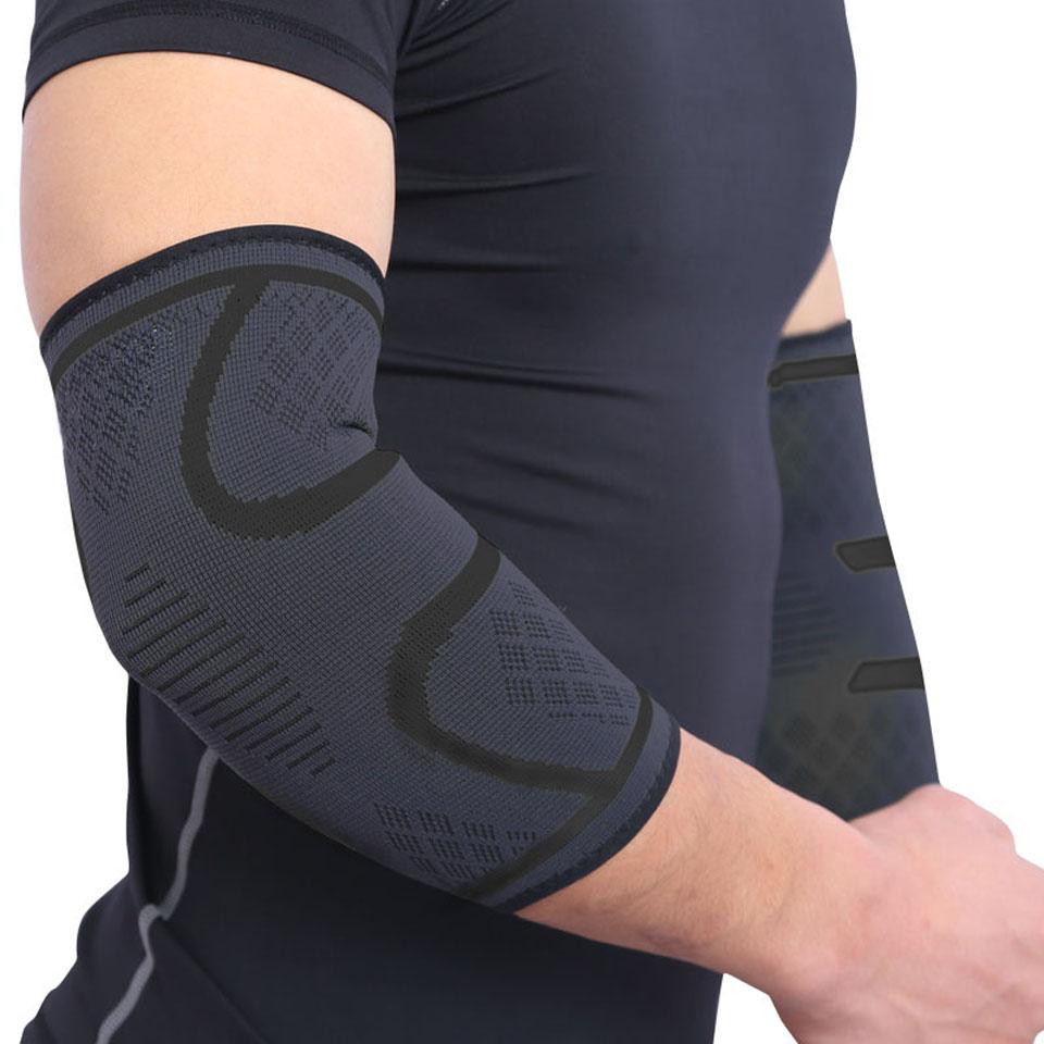 1PCS Elbow Support Elastic Gym Sport Elbow Protective Pad Absorb Sweat Sport Basketball Arm Sleeve Elbow Brace