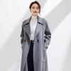 2025 Women's Slim Fit Double-Faced Wool Cashmere Coat - Autumn/Winter Medium-Long Style