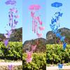1Pc Creative Bright Color Zakka Butterfly Wind Chimes Ornament Home Room Decor