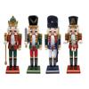 Wooden Nutcracker Ornament Christmas Decoration for Party Holidays Festive