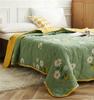 Daisy Print Breathable Cool Quilt Thin Blanket Mechanical Wash Air Conditioner Quilts Soft Comfortable Thin Comforter Daisy Print
