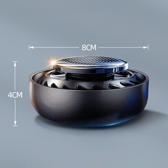 Car Accessories Air Freshener Solid Solar Power Spin Fan Car Accessories Aromatherapy Fragrance Diffuser Ornament