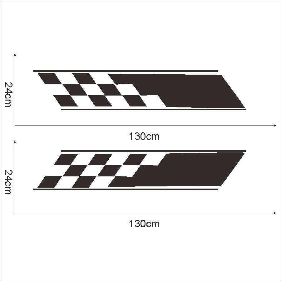 Raceing Style Car Door Stickers Vinyl Film Automobiles Accessories Universal