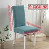 Jacquard Chair Cover for Dining Room Wedding Banquet Stretchy Water Repellent Chair Protector 1/2/4/6 Pieces Chair Slipcover