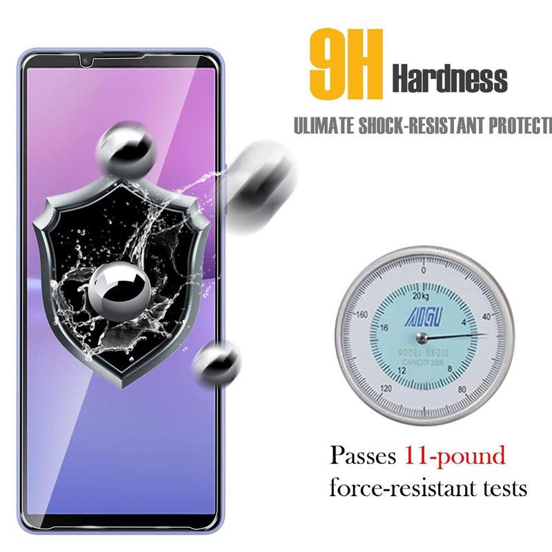 3Pcs Tempered Glass Screen Protector for Sony Xperia 1 10 VI 5 V IV III II HD Film Protection Panzerglas Anti Scratch Protective Clear Film