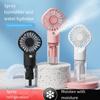 New Models Handheld Mini Fan USB Rechargeable Portable Humidifier Mist Cooler Cooling Spray Humidifier Fan for Home/Office/Dorm