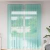 VidaXL Voile Curtains with Rod Pockets 2 Pcs Turquoise, Net Curtain, Sheer Curtain, Window Voile, 4102240
