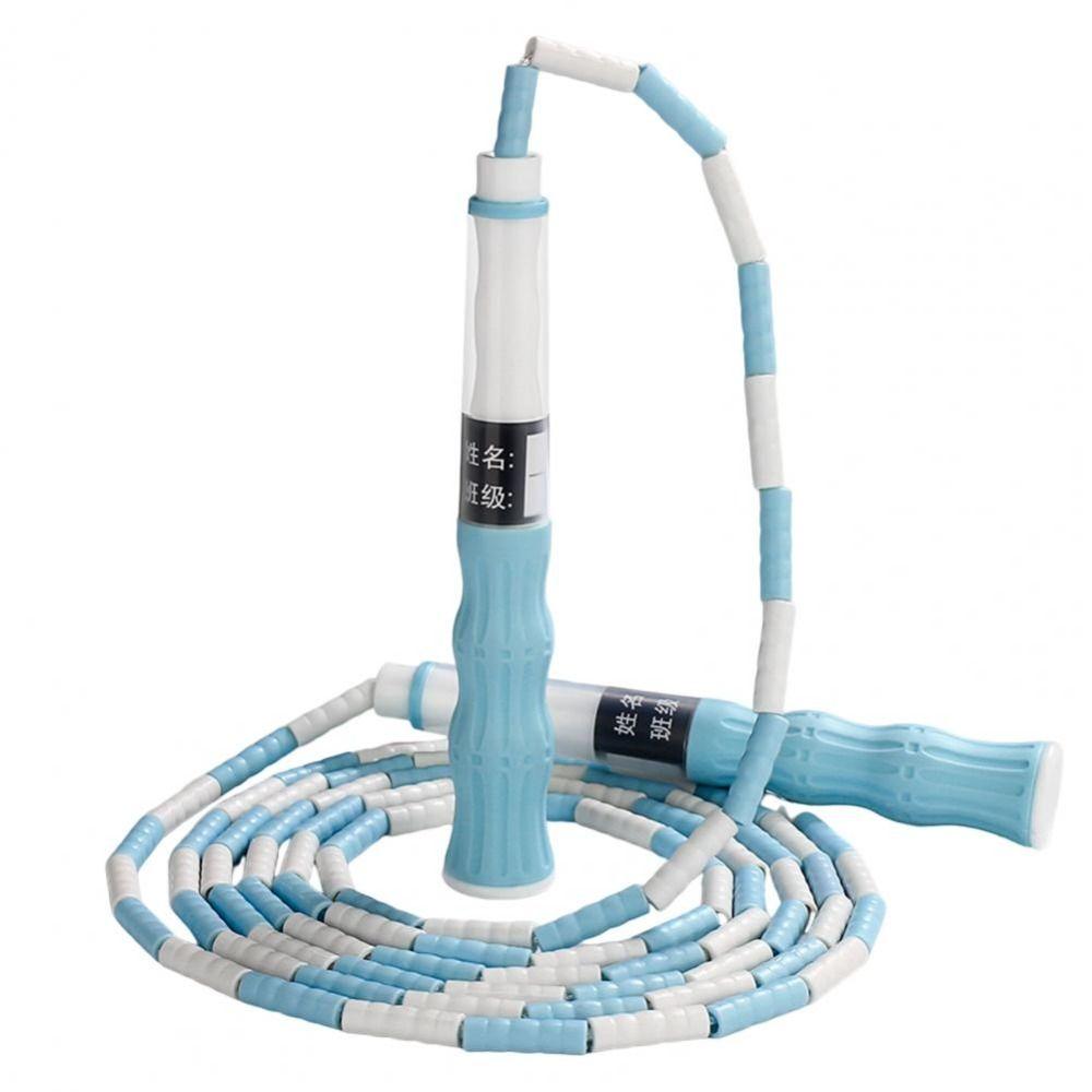 Signable Soft Bead Skipping Rope Adjustable Length Segmented Fitness Jump Rope Weight Loss Fitness