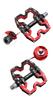 Aluminum Pedals and Right with 3 Bearings and Chromoly Pedal Axles for Road Mountain Cross City Folding and Mini Velos (Left Set) Built-in Bikes,