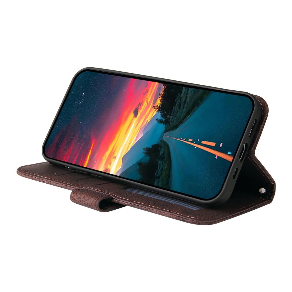 For Vivo Y29s 5G/Y04 4G Leather Wallet Cases Skin Touch Phone Cover Stand with Strap