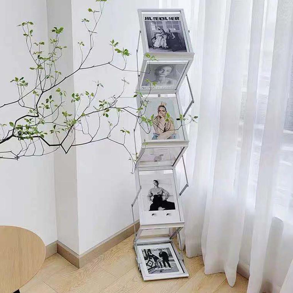 Складная стойка для журналов Изысканная складная стойка для брошюр для выставок, офисов, розничных магазинов