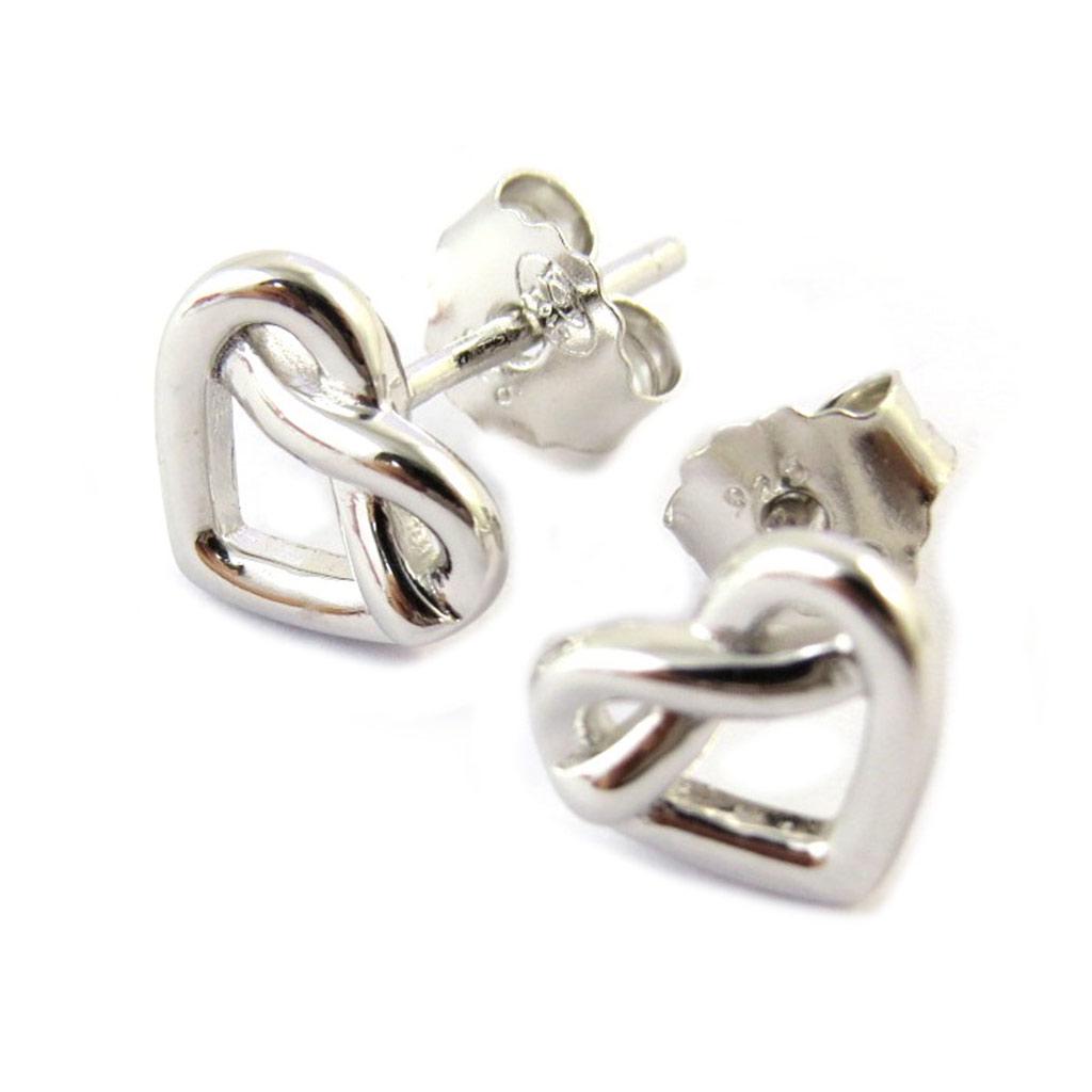 Les Trésors De Lily [N6881] - Silver 'Love' Earrings (rhodium-plated)