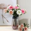 Hand Feeling Moisturizing Dahlia Simulation Flowers Home Living Room Decorative Arrangement of Fake Flowers Table Ornaments Products