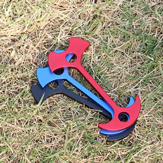 Fishbone Desk Tent Stake Heavy Duty Aluminum Alloy Outdoor Garden Camping Tarp Canopy Awning Windproof Board Plank Board Floor Spike Tent Peg