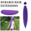 36925 Sets 26-Inch Long Purple Hair Extension With Comb Bun Maker Hairdressing