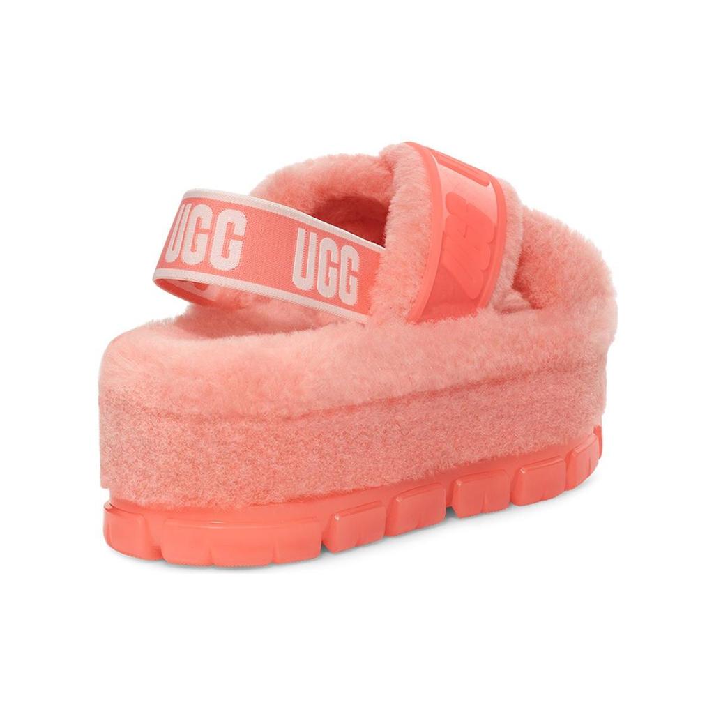 UGG Fuzz Sugar Leather Casual Comfortable Thick Sole Fashion Sandals Women Sandals Sea-Star-Pink 1135237-SHPN