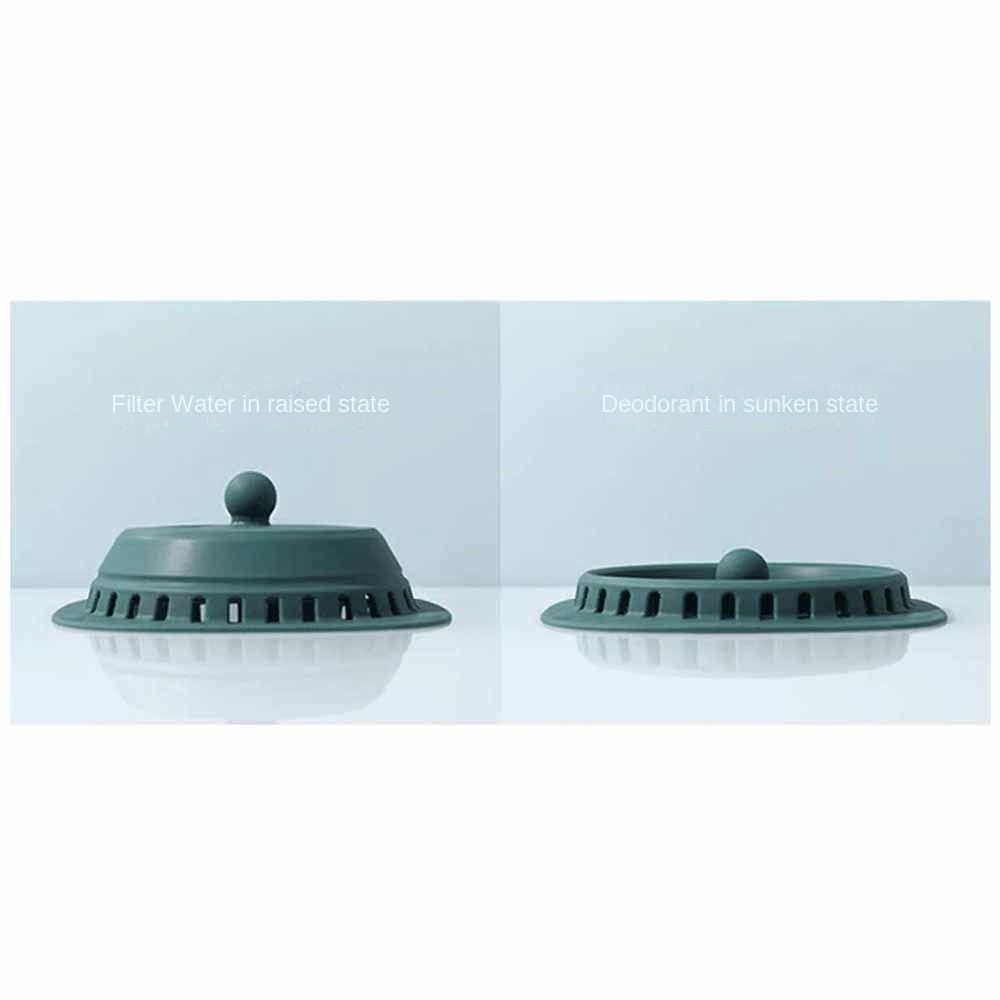 Press Type Kitchen Sink Filter Anti-odor Hair Catcher Stopper Durable Floor Drain Cover