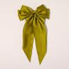 Woman New Bowknot Streamer Hairpin Chiffon Ribbon Barrette Bow Back Head Spring Clip Headwear Fashion Hair Accessories