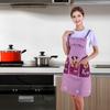 Kitchen Apron Cartoon Dog Pattern Apron Waterproof Oil-Resistant Polyester Sleeveless Apron for Home Restaurant Cafe House Cleaning