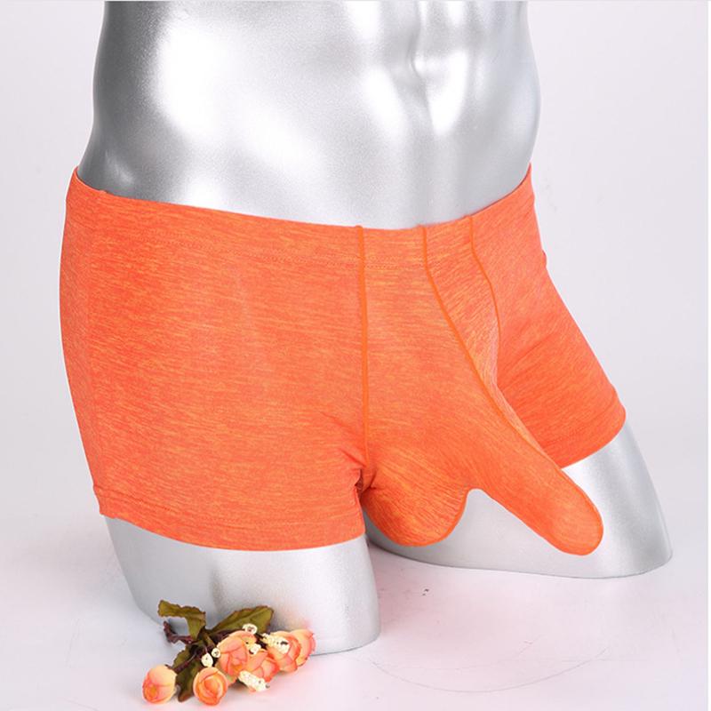 Mens Sexy Bulge Pouch Underpants Elephant Nose Boxer Briefs Underwear Trunks