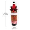 Kitchen Supplies Creative Flannelette Elderly Wine Bottle Cover, Snowman Wine Bottle Bag, Christmas Decoration, Knitted Cartoon Wine Bottle Cover