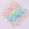 Luminous Nail Glitter Sequin Polymer Clay Mixed Flower Gillter Sequin Fluorescent Flake Glow In The Nail Art Manicure Decor