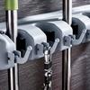 Wall Mounted Mop Holder Plastic Material Bathroom Broom Hanger Mop Fixed Clip  Laundry Room