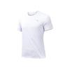 Running Series Solid Color Logo Round Neck Pullover Short Sleeve T-Shirt Men Tops Pure-White 952425106-1