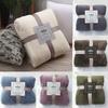 Winter Warm Mesh Flannel Pineapple Grid Soft Sofa Bed Carpet Conditioner Blanket