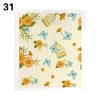 1PC Kitchen Printed Absorbent Dishcloth Cellulose Cleaning Cloths Wet Dry Household Rag Reusable