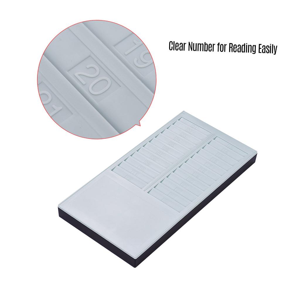 Bisofice Time Card Rack Wall Mount Holder 24 Pocket Slot for Attendance Recorder Punch Time Office