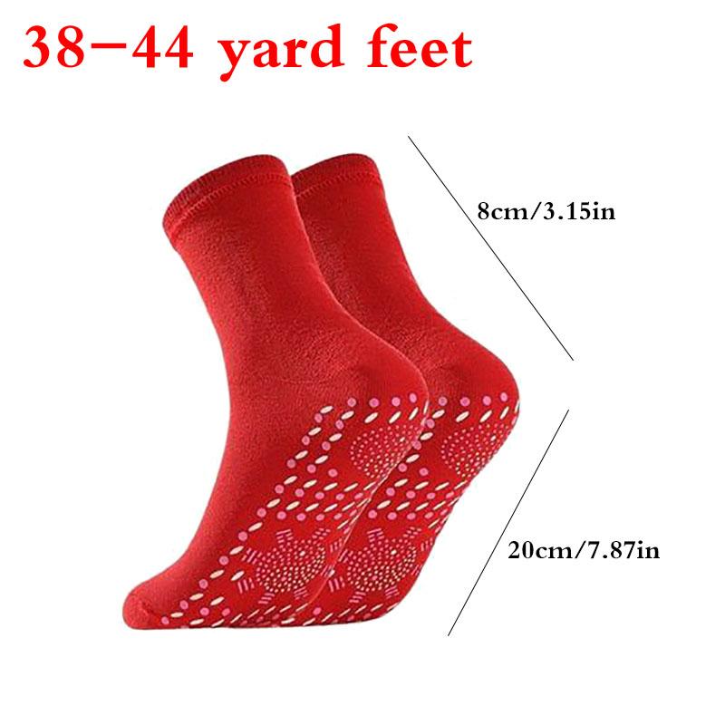 1Pair Tourmaline Self-Heating Socks Winter Warm Thermal Health Care Socks Slimming Health Sock Short Sock Magnetic Therapy Sock