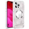 Case for iPhone 15 Pro - Translucent Shockproof with Magnetic Circle and Rear Camera Protection - Printed Circuit Board Pattern