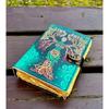 Leather Journal Mother of Earth Deckle Edge Paper Notebook Spell Journal