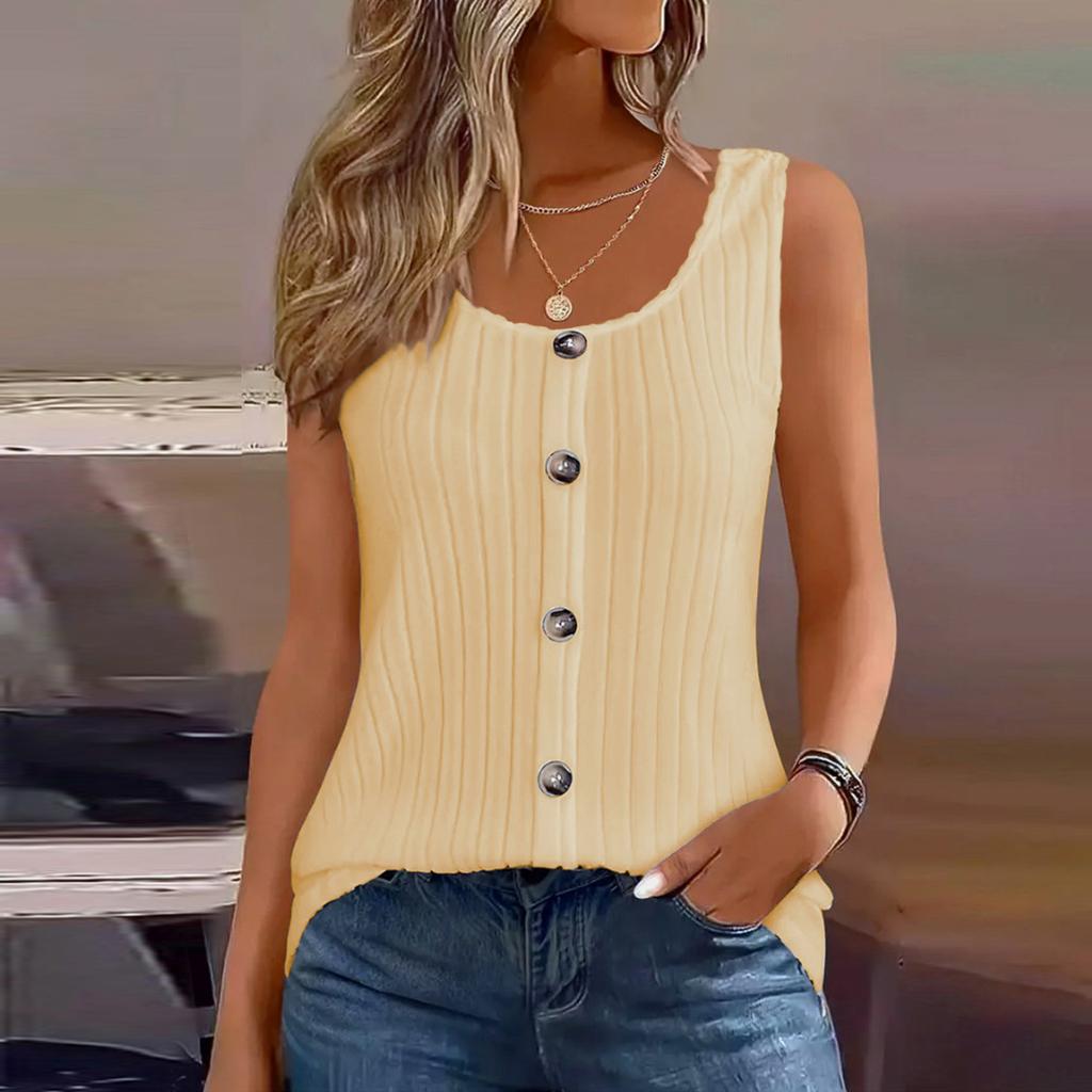 Женские майки с круглым вырезом, повседневные камисоли, блузки без рукавов, нарядные летние рубашки