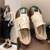 Fashion Shoes for Woman Flats Mokasin Summer Womens Sandals Slip On Barefoot Round Toe Hollow Comfortable Soft Cheap