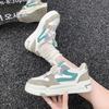 2025 New Color Matching Casual Shoes Sports Vulcanized Shoes Fashionable Thick Sole Low-top Sneakers
